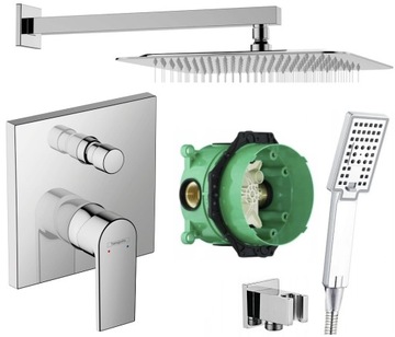 HANSGROHE bateria zestaw podtynkowy 30x30cm IBOX