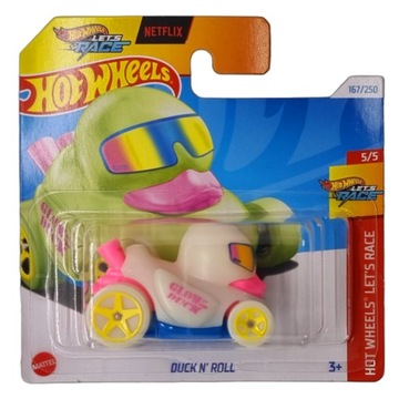 HOT WHEELS KACZUSZKA DUCK N' ROLL HTC11 ŚWIECI W CIEMNOŚCI KACZKA