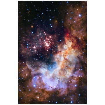 Plakat NASA Gromada Westerlund 2 Hubble A1+