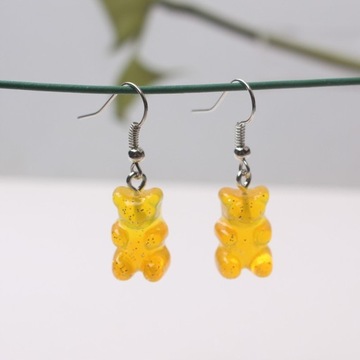 Cute Acrylic Pendants Hook Earrings Sequins B