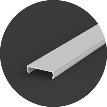 Zestaw profil led szeroki do zagipsowania g-k + klosz 2m