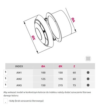 Awenta Потолочный диффузор fi 100 T
