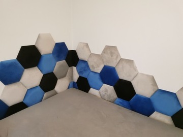 Мягкие шестигранные половинки панелей