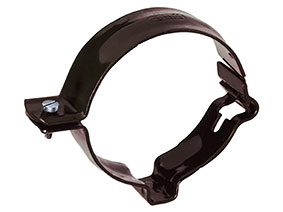 UCHWYT RURY Ø50 STALOWY BRĄZ Rynna Kanion Wavin