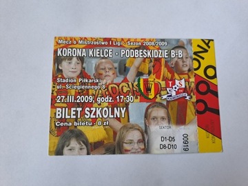 KORONA KIELCE - PODBESKIDZIE BIELSKO B. 27-03-2009