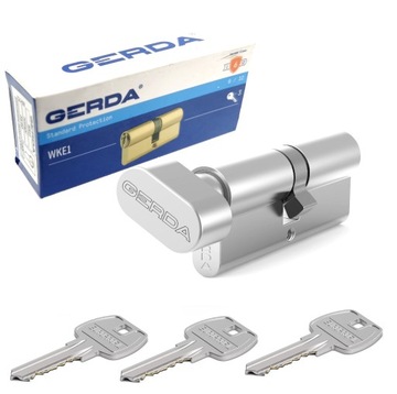 GERDA WK-E1 wkładka drzwiowa z gałką nikiel G30/40