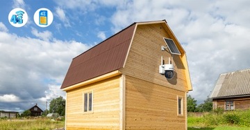 НАРУЖНАЯ СОЛНЕЧНАЯ КАМЕРА 2K ДЛЯ SIM-КАРТЫ 4G LTE