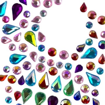 Маска для лица «ХЭЛЛОУИН» с разноцветными кристаллами ЧЕРЕПА