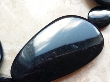 Короткое колье из черных бусин, выразительное, элегантное, колье из крупных бусин 55