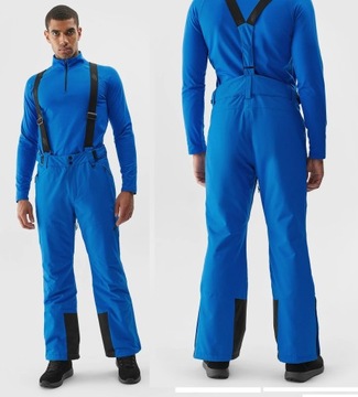 SPODNIE MĘSKIE NARCIARSKIE 4F ZIMOWE 8000 BLUE L