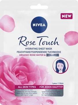 NIVEA Rose Touch Maska nawilżająca w płachcie maseczka do twarzy 1 szt.