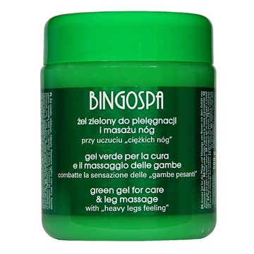 BINGOSPA 500 ml żel zielony do masażuc
