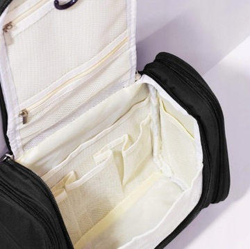 ПОДВЕСНАЯ ДОРОЖНАЯ КОСМЕТИКА С КРЮЧКОМ, ЧЕРНАЯ, XL