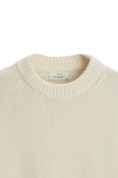 ZARA ORIGINS SWETER WEŁNA LUX ECRU S WIOSNA