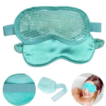 2 SZTUKI OPASKA ŻELOWA MASKA NA OCZY KOMPRES NA MIGRENĘ DO SPANIA