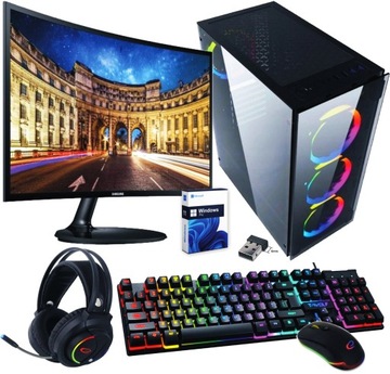 Komputer GAMER Ryzen 7 16GB SSD 480GB LED24 +Win10