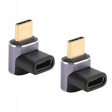 2 шт. АДАПТЕР USB C «МАМА-ЖЕНА» ПРАВЫЙ УГОЛ