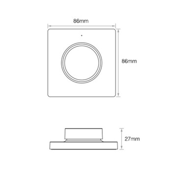 PILOT LED PANEL NAŚCIENNY K1 BIAŁY Miboxer Milight STEROWANIE ŚWIATŁA LED