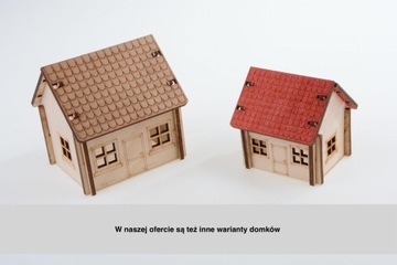 DOMEK do lasu w słoiku, model ze sklejki