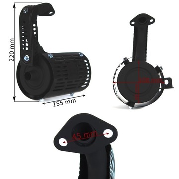 Глушитель выхлопа для инверторного генератора