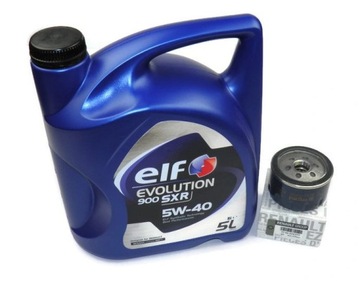 FILTR OLEJU RENAULT LS932 + OLEJ ELF 5W40 SXR 5L