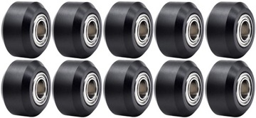 ZESTAW 10x ROLKA PROWADNICY WÓZKA V-SLOT MAŁA 15mm