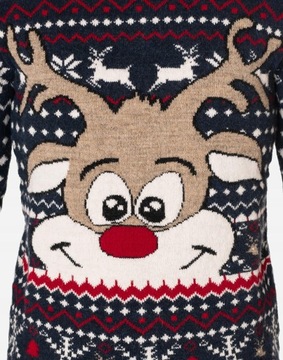 Ciepły Sweterek Świąteczny Wełniany Święta 1116-02