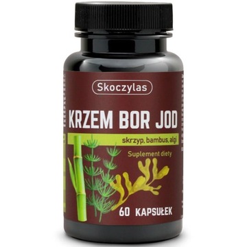SKOCZYLAS Krzem Bor Jod 60caps SKÓRA HORMONY TARCZYCY METABOLIZM KOŚCI