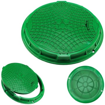 POKRYWA okrągła 60CM właz STUDNI szamba 1,5T+ZAMEK