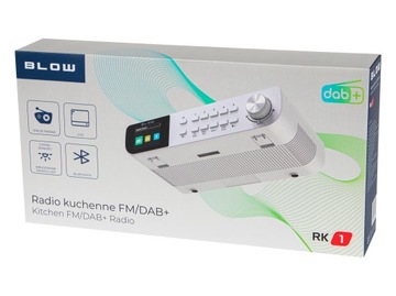 RADIO KUCHENNE PODSZAFKOWE PODWIESZANE FM/DAB+ BLUETOOTH ANTENA LATARKA LED