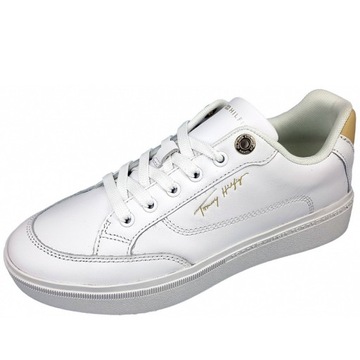 TOMMY HILFIGER Tenisówki TH COURTC SNEAKER damskie biały r.40