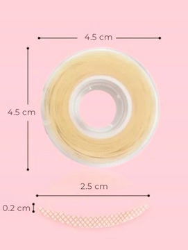 ЛЕНТА ПЕРФОРИРОВАННАЯ ДЛЯ РЕСНИЦ И НАВИСАЮЩИХ ВЕК РУЛОН 600 ШТ.