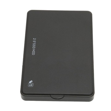 Корпус жесткого диска SSD 2,5 дюйма, черный USB3.0 SSD-накопитель SATA 2,5 дюйма, механический последовательный порт