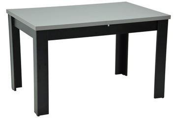 Stół C-2 CZARNY blat SZARY 80x120/160 Rozkładany