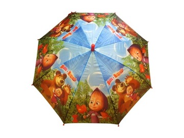 ЗОНТИК ЗОНТ ДЕТСКАЯ КУКЛА МАША и МЕДВЕДЬ