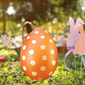 Большие надувные пасхальные яйца. Надувные игрушки для двора желтого цвета.