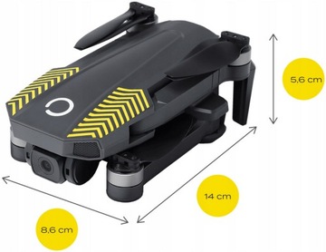DRON OVERMAX XBEE 9.5 WiFi KAMERA GPS 40 KM/H WYCISKACZ DO PASTY GRATIS