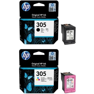 Чернила HP 305 3YM61AE, 3YM60AE черные, трехцветные