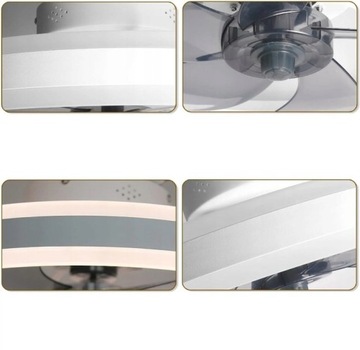 КРУГЛЫЙ ПОТОЛОЧНЫЙ СВЕТИЛЬНИК СО СВЕТОДИОДНЫМ ВЕНТИЛЯТОРОМ НОВЫЙ 50 СМ БЕЛЫЙ