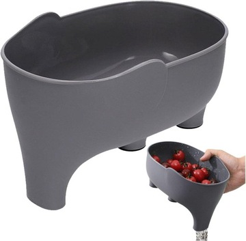 Sitko do zlewu kuchennego, kosze do zlewu w kształcie słonia, wielofunkcyjn