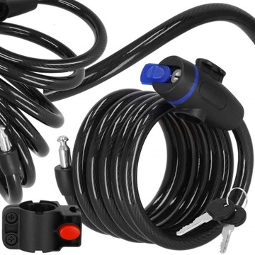 ВЕЛОСИПЕДНЫЙ ЗАМОК С КЛЮЧОМ НАДЕЖНЫЙ ВЕЛОСИПЕДНЫЙ ЗАМОК