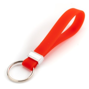 SILIKONOWY BRELOK ZAWIESZKA SMYCZKA KLUCZY AUTA MINIMALISTYCZNA CZERWONY