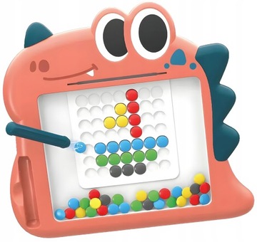 TABLICA MAGNETYCZNA DINO BOARD MOZAIKA MONTESSORI UKŁADANKA MAGPAD WOOPIE