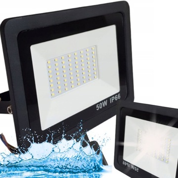 HALOGEN LED 50W NAŚWIETLACZ SLIM CZUJNIK RUCHU ZEWNĘTRZNY DO MAGAZYNU DOMU