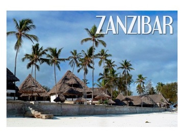 ZANZIBAR - Plaża - Wyspa - Magnes na lodówkę