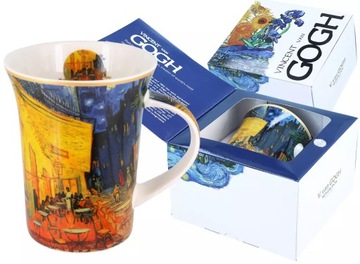 KUBEK kawa herbata ozdobny 350ml na prezent vINCENT van Gogh TARAS KAWIARNI