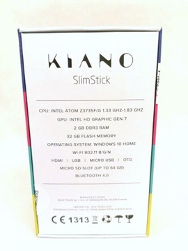 КОМПЬЮТЕР ДЛЯ ТВ KIANO SLIMSTICK Z3735F 2GB 32GB W10 ДЕФЕКТНЫЙ!!
