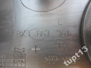 AUDI A1 TAPICERKA BAGAŻNIKA LEWA WERSJA 3-DRZWI