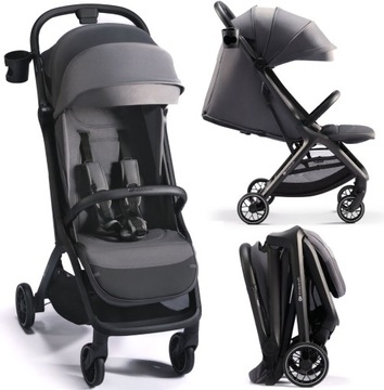 WÓZEK SPACEROWY KINDERKRAFT NUBI2 do 22kg GREY