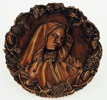 Płaskorzeźba Maryja - gips